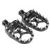 RP0440-1111 Offroad Foot Pegs Wide Footrest Pedals Golden Spike 360 Rotating Chopper Bobber for Harley Davidson Sportster Softail Touring