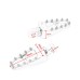 RP0440-1115 MX Foot Pegs Bobber Chopper Footrests Pedals 360 Roating Front Rear Pegs for Harley Softail Models 2018-Later