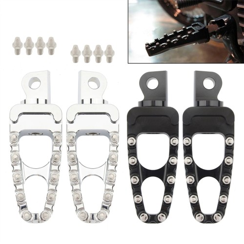 RP0440-1115 MX Foot Pegs Bobber Chopper Footrests Pedals 360 Roating Front Rear Pegs for Harley Softail Models 2018-Later