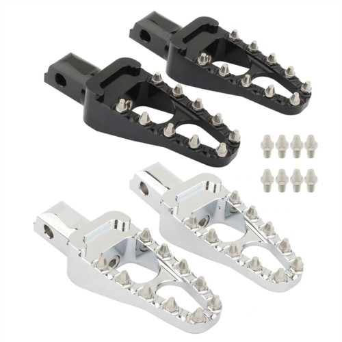 RP0440-1116 MX Foot Pegs Bobber Chopper Footrests Pedals 360 Roating Front Rear Pegs for Harley Softail Models 2018-Later