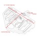 RP0440-1117 Motorcycle Floorboards MX Offroad Foot Pegs Wide Fat Footrest Pedals for Harley Davidson Sportster Softail Touring