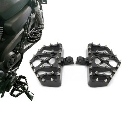 RP0440-1117 Motorcycle Floorboards MX Offroad Foot Pegs Wide Fat Footrest Pedals for Harley Davidson Sportster Softail Touring