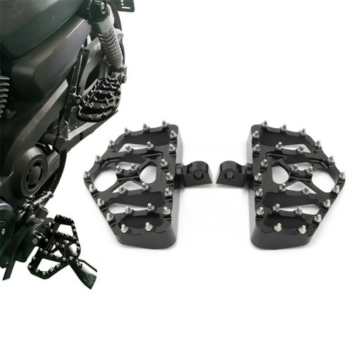 RP0440-1117 Motorcycle Floorboards MX Offroad Foot Pegs Wide Fat Footrest Pedals for Harley Davidson Sportster Softail Touring