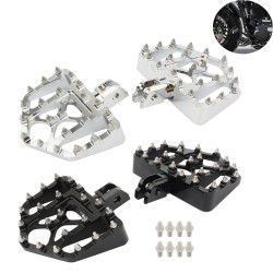 RP0440-1118 Motorcycle Front Floorboards MX Offroad Foot Pegs Wide Fat Footrest Pedals for Harley Softail Models 2018-Later