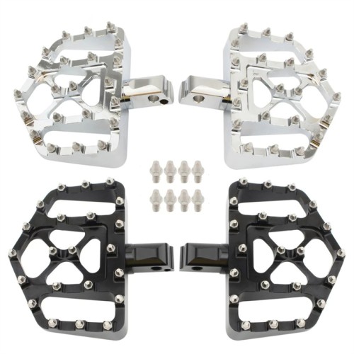 RP0440-1119 Motorcycle Rear Floorboards MX Offroad Foot Pegs Wide Fat Footrest Pedals for Harley Softail Models 2018-Later