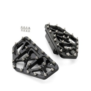 RP0440-1120 Motorcycle Floorboards MX Offroad Foot Pegs Wide Fat Footrest Pedals for Harley Touring Models 1986-Later