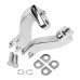 RP0440-2010 Passenger Black Rear Foot Peg Mount Kits for Harley Touring FLHR FLHX FLHT 1993-2016