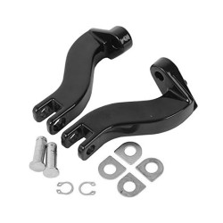 RP0440-2010 Passenger Black Rear Foot Peg Mount Kits for Harley Touring FLHR FLHX FLHT 1993-2016