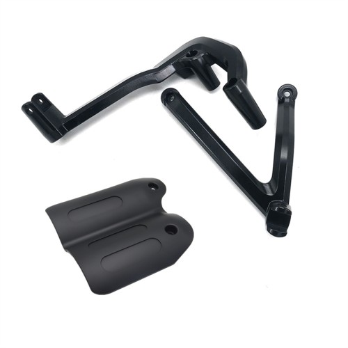 RP0440-2017B Motorcycle Rear Passenger Foot Pegs Bracket + Exhaust Heat Shield for Harley Sportster S RH1250S 2021-later