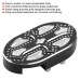 RP0460-2003B Contrast Cut Cross Brake Pedal Pad for Harley Davidson Sportster Softail Touring