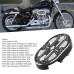 RP0460-2003B Contrast Cut Cross Brake Pedal Pad for Harley Davidson Sportster Softail Touring