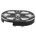RP0460-2003B Contrast Cut Cross Brake Pedal Pad for Harley Davidson Sportster Softail Touring