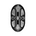 RP0460-2003B Contrast Cut Cross Brake Pedal Pad for Harley Davidson Sportster Softail Touring