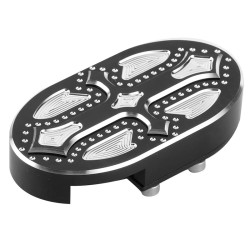 RP0460-2003B Contrast Cut Cross Brake Pedal Pad for Harley Davidson Sportster Softail Touring RP0460-2003B Contrast Cut Cross Brake Pedal Pad for Harley Davidson Sportster Softail Touring