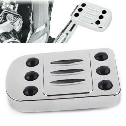 RP0460-2005C Edge Cut Brake Pedal Pad Cover for Harley Touring Electra Street Glide 1996-2013