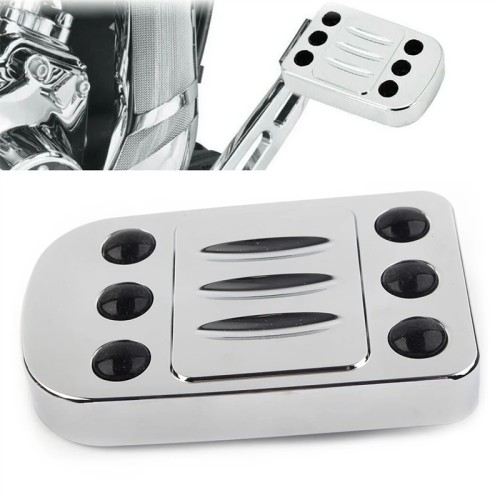 RP0460-2005C Edge Cut Brake Pedal Pad Cover for Harley Touring Electra Street Glide 1996-2013