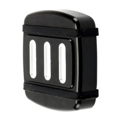 RP0460-2007B Motorcycle Small Foot Pegs Footrest Brake Pedal Pad Cover Black for Harley Dyna Softail FXD FXSTS