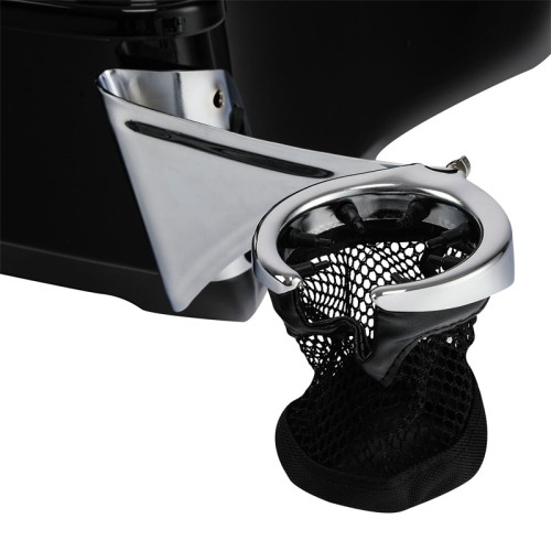 RP3360-4005 Motorcycle Drink Cup Bracket Bottle Carrier for Harley Electra Glide FLHT, Street Glide FLHX, Ultra Limited FLHTK 2014-2024