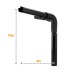 RP9910-1002 10" Rise 1.25" T-Bar Handlebars Fit for Harley-Davidson FLST, FXST, Sportster XL, DYNA, LOWRIDER, 49 Sportster, including Throttle-by-wire models