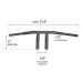 RP9910-1007 6" Rise 1.25" T-Bar Handlebar Drag Bar for All Harley-Davidson FLST, FXST, Sportster XL, DYNA, LOWRIDER, 48 Sportster, including Throttle-by-wire models