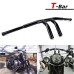 RP9910-1007 6" Rise 1.25" T-Bar Handlebar Drag Bar for All Harley-Davidson FLST, FXST, Sportster XL, DYNA, LOWRIDER, 48 Sportster, including Throttle-by-wire models