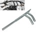 RP9910-1008 8" Rise 1.25" T-Bar Handlebar Drag Bar for All Harley-Davidson FLST, FXST, Sportster XL, DYNA, LOWRIDER, 48 Sportster, including Throttle-by-wire models