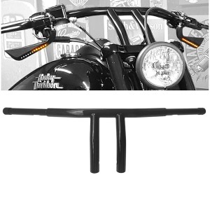 RP9910-1008 8" Rise 1.25" T-Bar Handlebar Drag Bar for All Harley-Davidson FLST, FXST, Sportster XL, DYNA, LOWRIDER, 48 Sportster, including Throttle-by-wire models