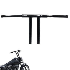 RP9910-1009 10" Rise 1.25" T-Bar Handlebar Drag Bar for All Harley-Davidson FLST, FXST, Sportster XL, DYNA, LOWRIDER, 48 Sportster, including Throttle-by-wire models