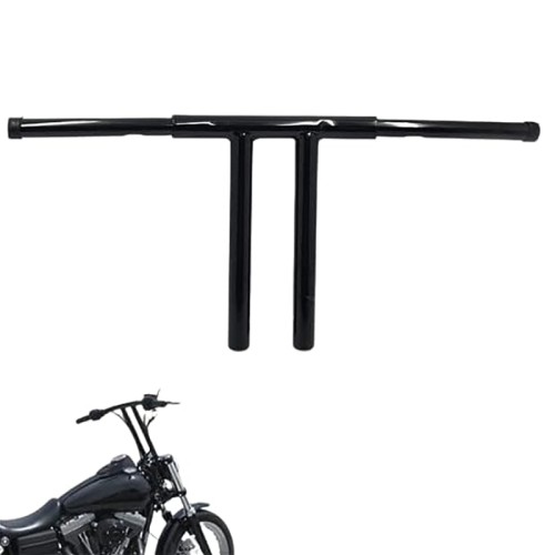 RP9910-1009 10" Rise 1.25" T-Bar Handlebar Drag Bar for All Harley-Davidson FLST, FXST, Sportster XL, DYNA, LOWRIDER, 48 Sportster, including Throttle-by-wire models