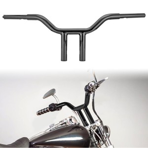 RP9910-1012 10" MX T-Bar Handlebar for All Harley-Davidson FLST, FXST, Sportster XL, DYNA, LOWRIDER, 48 Sportster, including Throttle-by-wire models