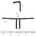 RP9910-1016 1-1/4" Fat T-Bar 12" Rise for All Harley-Davidson FLST, FXST, Sportster XL, DYNA, LOWRIDER, 48 Sportster, including Throttle-by-wire models