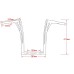 RP9910-2004 16" Devil APE Bars Handlebars for Harley Sportster XL 1200 883 Dyna Softail Touring Road Glide Road King Models