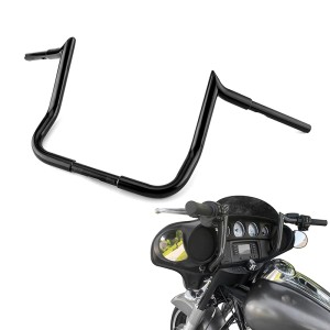 RP9910-2006 10" Monkey Bar Bars Poked Bagger Handlebars for Harley Touring models, Dressers, Baggers, 1982-Later