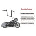 RP9910-2011 12" Rise 1.25" Monkey Bar Bars Handlebars for Harley Road Glide models 2015-Later