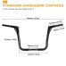 RP9910-2018 14" Rise 1" Ape Bars Handlebar for Harley Touring models, Dressers, Baggers, FLHT, and FLHTC 1982-Later