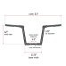 RP9910-2027 12" Fused Handle Bar Handlebar for Harley Dyna Switchback FLD 2012-2016 Dyna Street Bob FXDB 2013-2017