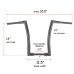 RP9910-2067 14" Poke Ape Handlebar for Harley Dyna Switchback FLD 2012-2016 Harley Dyna Street Bob FXDB 2013-2017