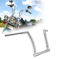 RP9910-2075 10" Bottom doulble open hole Handlebar for Harley Sportsters XL883L, XL883N, XL1200CX, XL1200L, XL1200N, XL1200NS, XL1200T, XL1200V, XL1200X and XL1200XS models 2007-later