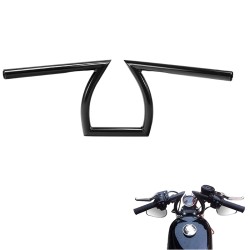 RP9910-4001 1" 8-3/4" Rise Z Bars Drag Handlebars for Harley Sportster Custom Chopper Bobber