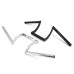 RP9910-4003 Motorcycle Drag Handlebar 1" Z Bars Pullback Handle Bar for Harley Custom Bobber Softail Dyna Sportster