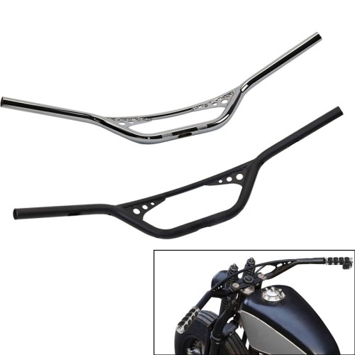RP9910-5006 25mm 1" Iron Drag Handlebar for Harley Custom Chopper Bobber