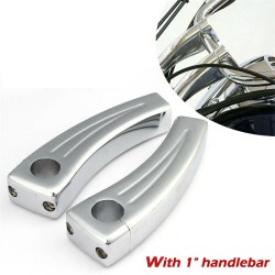 RP9920-1003 1" Handlebar Risers clamps Height:4.5" for Harley Davidson Cruisers Choppers