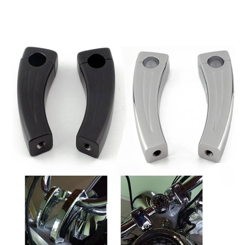 RP9920-1004 1" Handlebar Risers clamps Height:5.5" for Harley Davidson Cruisers Choppers