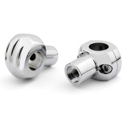 RP9920-1010C 1" CNC Deep Cut Handlebar Risers for Harley Sportster Dyna Bobber Chopper