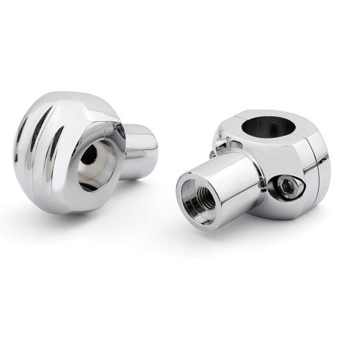 RP9920-1010C 1" CNC Deep Cut Handlebar Risers for Harley Sportster Dyna Bobber Chopper