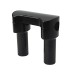 RP9920-1022 1.25" Mount Handlebar Risers Height:4" for Harley Dyna Softail Touring