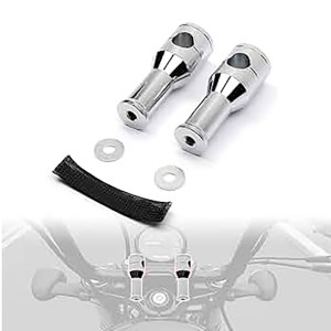 RP9920-1025 1" Mount Handlebar Risers Height:4" for Harley Dyna Softail Sportster 1200 883