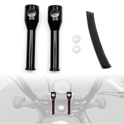 RP9920-1027 1" Mount Handlebar Risers Height:8" for Harley Dyna Softail Sportster 1200 883