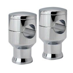 RP9920-1028 1.25" Mount Handlebar Risers Height:2" for Harley Dyna Softail Touring