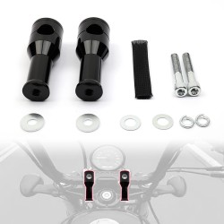 RP9920-1029 1.25" Mount Handlebar Risers Height:4" for Harley Dyna Softail Touring RP9920-1029 1.25" Mount Handlebar Risers Height:4" for Harley Dyna Softail Touring